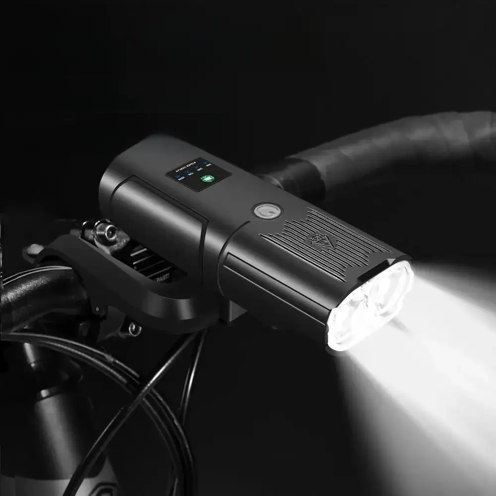 NEWBOLER Smart Bicycle Light Front 10000mAh Bike Light 6000Lumen Waterproof USB Charging MTB Road Cycling Lamp Bike Accessories