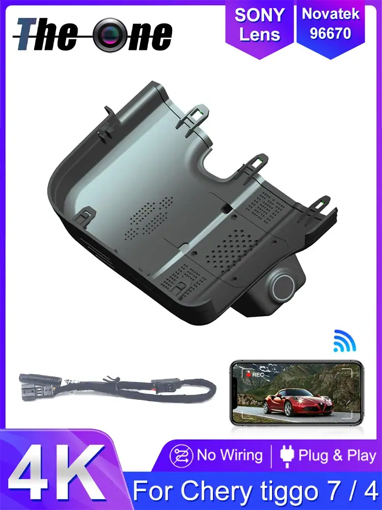 ! Car DVR for Chery Tiggo 7 Ultimate AWD 2024-2026 for Chery Tiggo 4 2025-2026 Plug and Play UHD Dash Cam Camera 4K