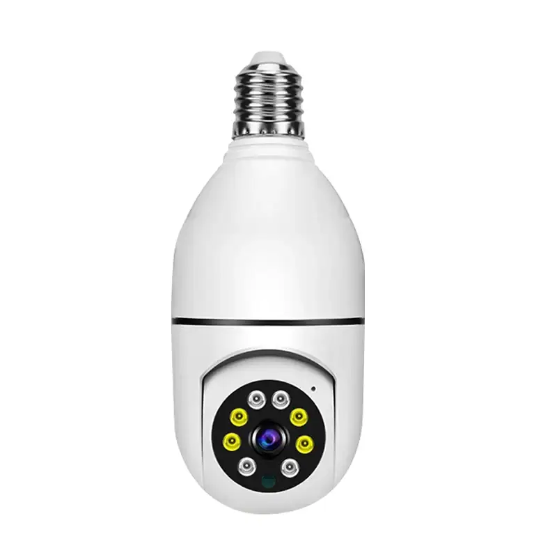 Bulb E27 Surveillance Camera Full Color Night Vision Automatic Human Tracking Zoom Indoor Security Monitor Wifi Miini IP Camera