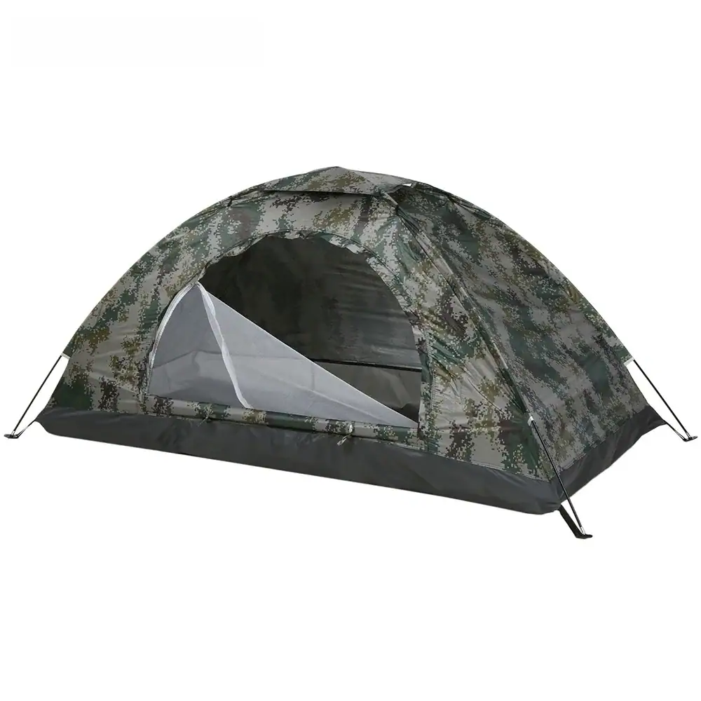 Tomshoo 1/2 Person Ultralight Camping Tent Single Layer Hiking Tent Anti-UV Coating UPF 30+ for Outdoor Beach Fishing