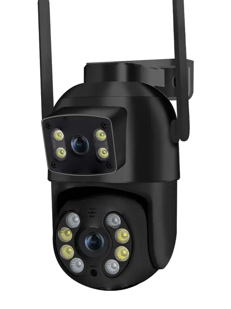 8MP 4K PTZ Wifi Camera with Dual Lens Dual Screens AI Human Detection Wireless Outdoor CCTV Security IP Camera