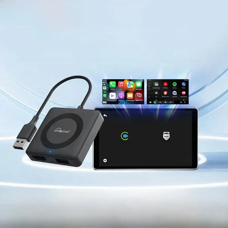 OTTOCAST Car TV Mate Pro C4 Car Accessories Wireless CarPlay Android Auto Adapter Video Converter for HDMI for VW Benz Chevrolet