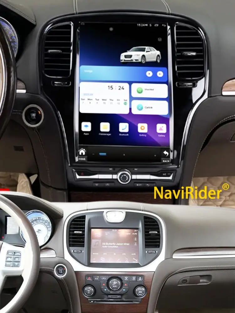 14.5" For Chrysler 300C 2011-2023 Vertical Android Screen Car Radio Carplay Multimedia Video Player GPS Navigation Auto Stereo