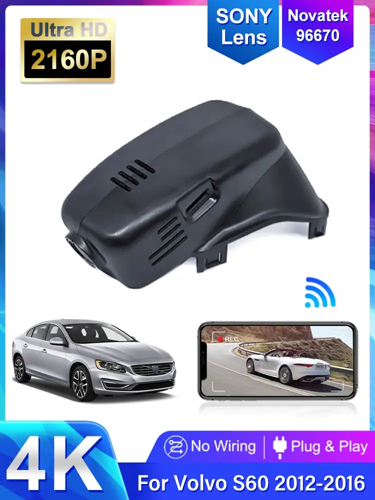 Plug and play 4K Dash Cam Car DVR Recorder Cameras For Volvo S60 S60L S80 S80L XC70 V60 2012 2013 2014 2015 2016 Wifi DashCam