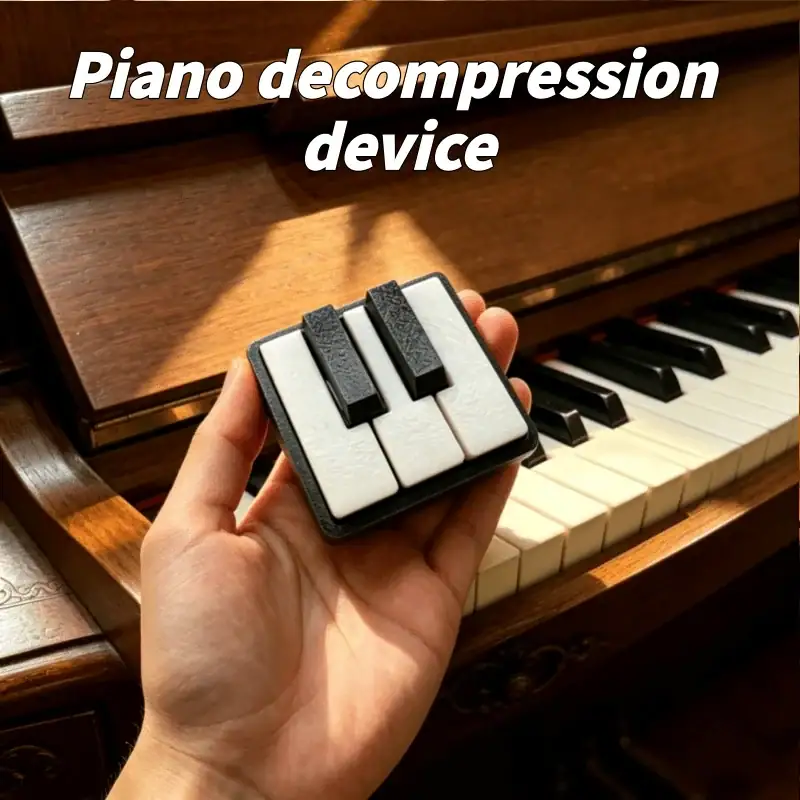 3D Printed PLA Piano Keyboard Clicker -Press-Type Relax Fidget Figurine Suitable for Office Desk,Party Games,Musical Key Presser