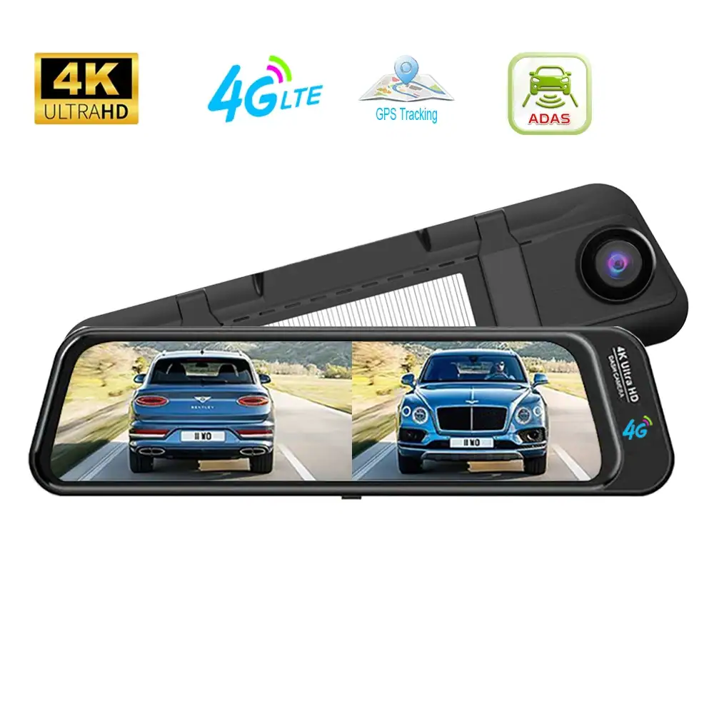4G 4K Stream Dash Cam 2CH ADAS Sentry GPS RemoteSnap Blind Spot 24H Parking Time Lapse Night Vision App Motion G-Sensor Loop Rec