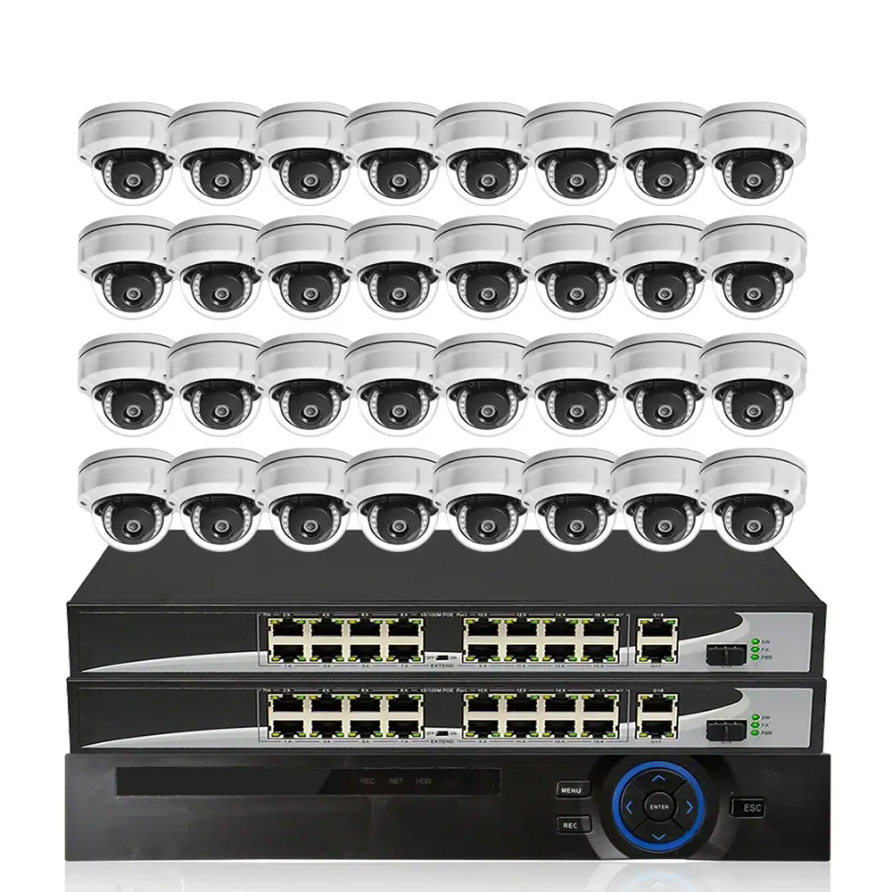 32CH NVR Kit 4K Security Camera System 4MP 8MP 2.7-13.5mm Automatic Focus POE IP Camera Outdoor CCTV Video Surveillance Set