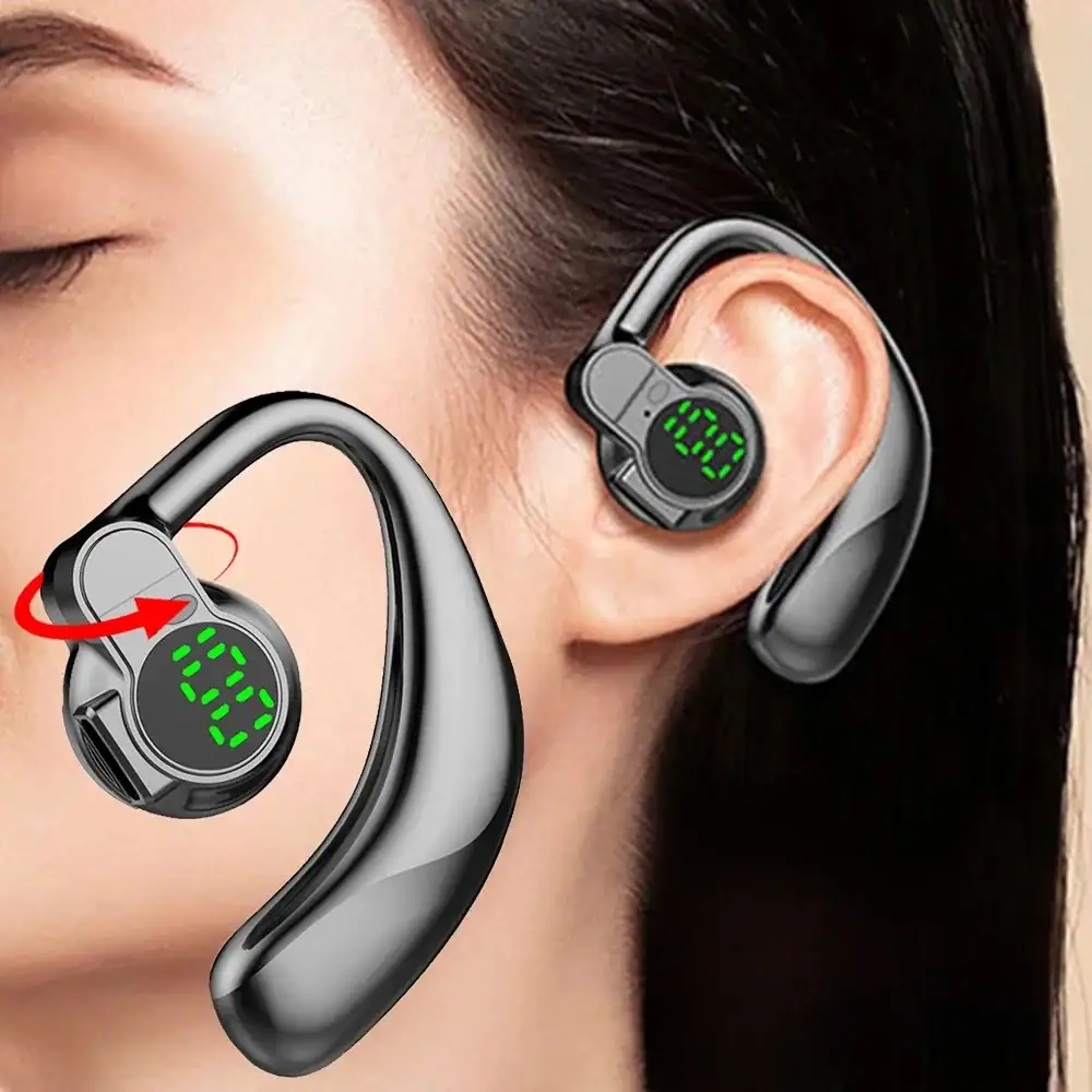 Wireless Bluetooth Headphones Full Open Headset Air Conduction Ear Hook Earphones Handsfree Noise Canceling Audifonos Sports