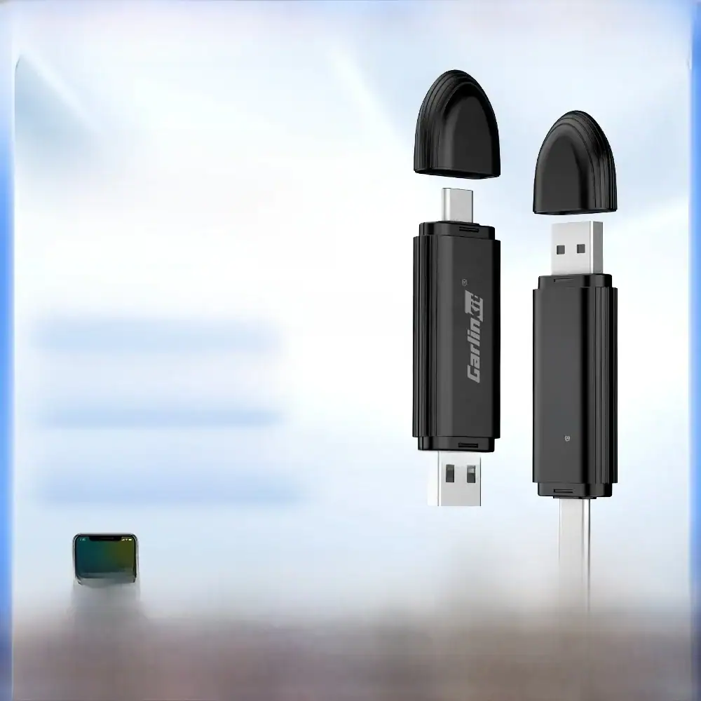 CarlinKit Wireless CarPlay Adapter 5 USB Dongle Wired to Wireless Car Play Box Android Auto WiFi BT Fast Auto Connect