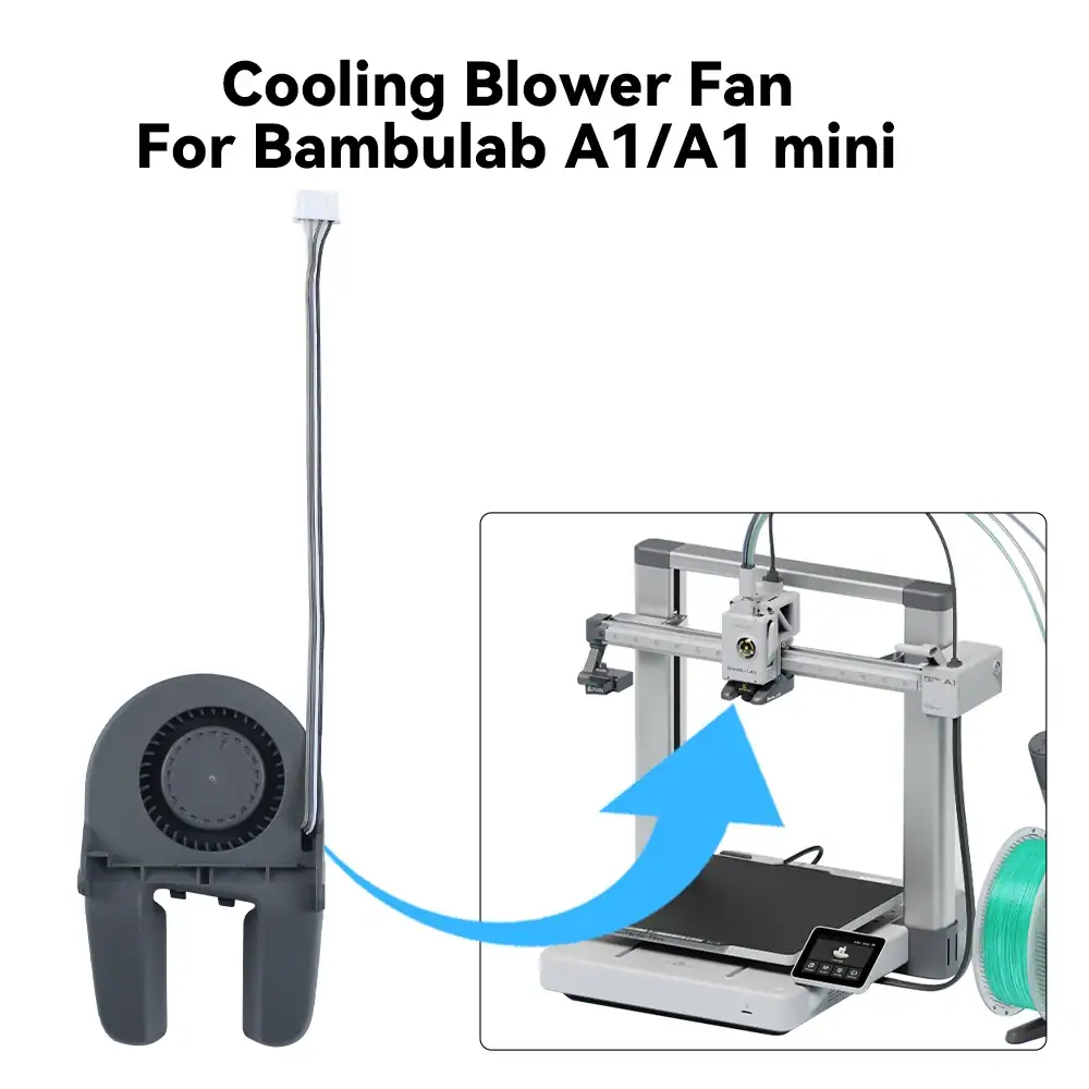 A1/A1 5015 Cooling Blower Fan Component Cooling Fan Reduce Printing Failures For Bambulab A1 Series 3D Printer Parts