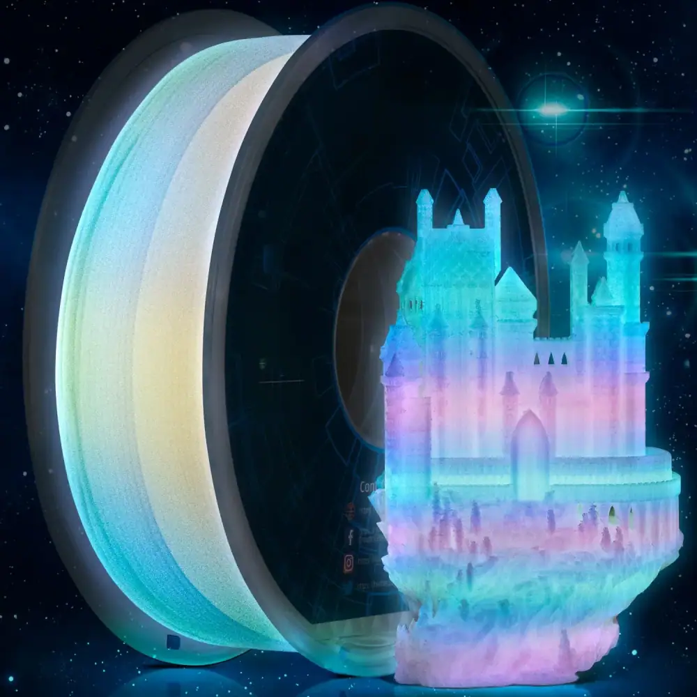 GEEETECH Luminous PLA Filament for 3D Printer 1.75mm 1kg Glow in the Dark Plastic PLA 3D Printing Materials