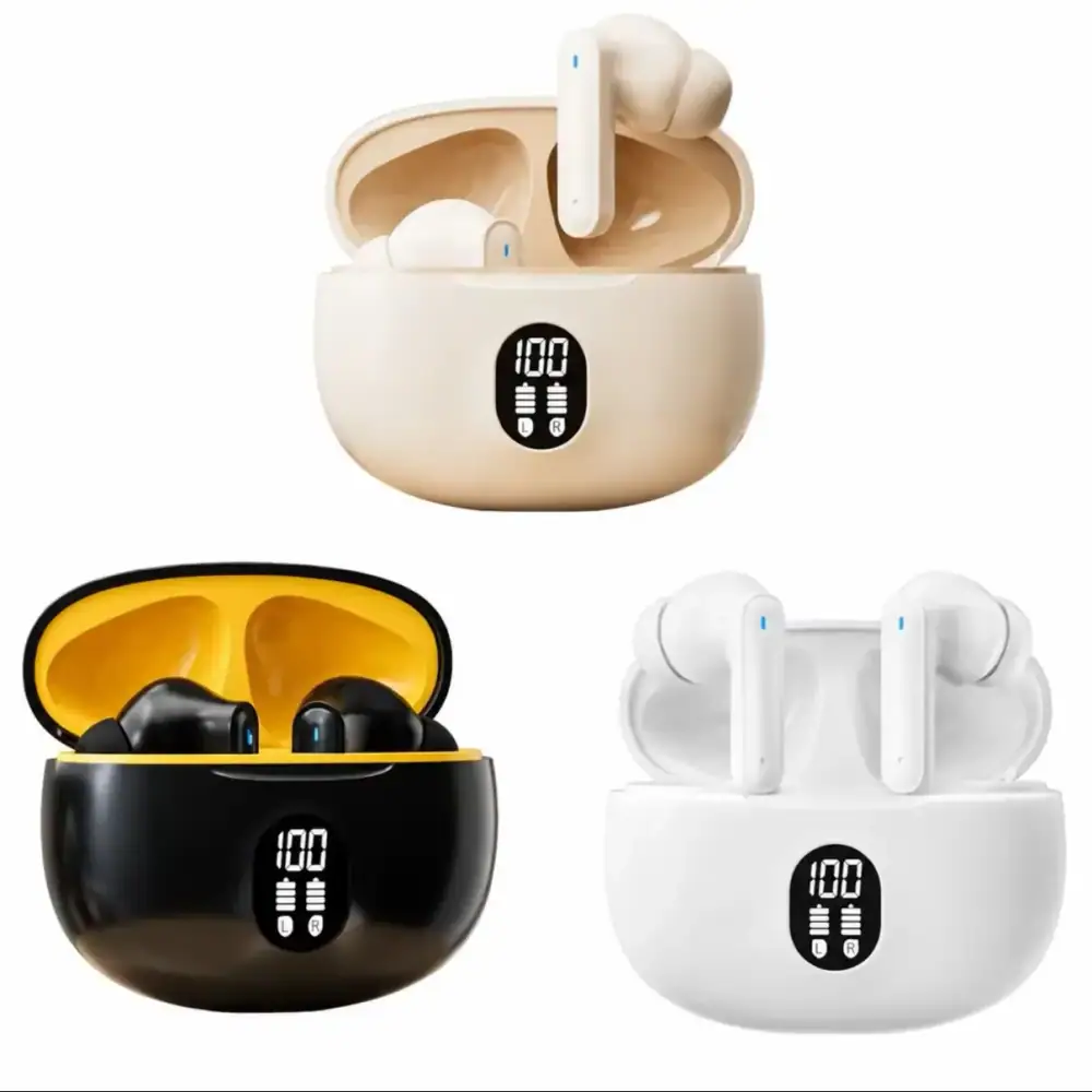 KEBIDUMEI ANC Bluetooth 6.0 Earphones In Ear Wireless Earbuds HiFi Stereo Noise Cancelling Headphones Sports Gaming Headsets