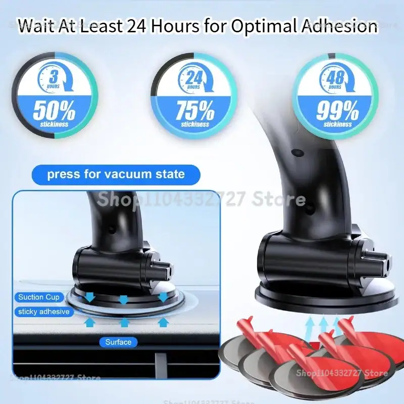 70/80mm Double-Sided Adhesive Pads Dashboard Mounting Disk Set for Car Dash Cam GPS Holders Suction Cup Phone Holder Stands