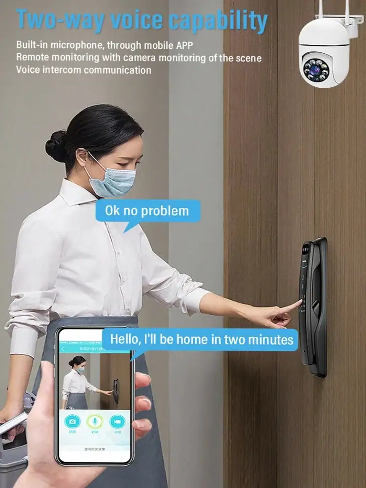 A7 1080P Security Camera WIFI Camera Outdoor PTZ Speed Wireless IP Camera CCTV 4X Digital Zoom Audio Network Surveillance CAM