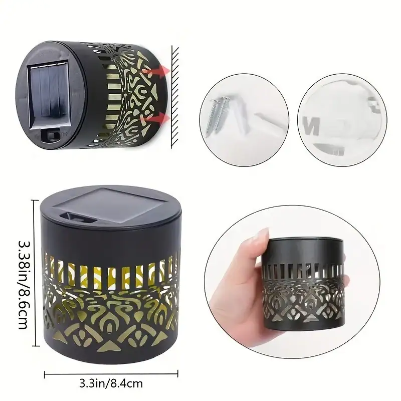 Solar Mandala Sunflower Projector Wall Light Outdoor Garden Decoration Landscape Light for Patio Garden Estate Porch Courtyard