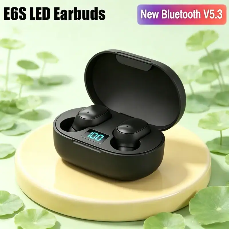 TWS E6S Bluetooth Earphones Wireless bluetooth headset Noise Cancelling Headsets Microphone Headphones