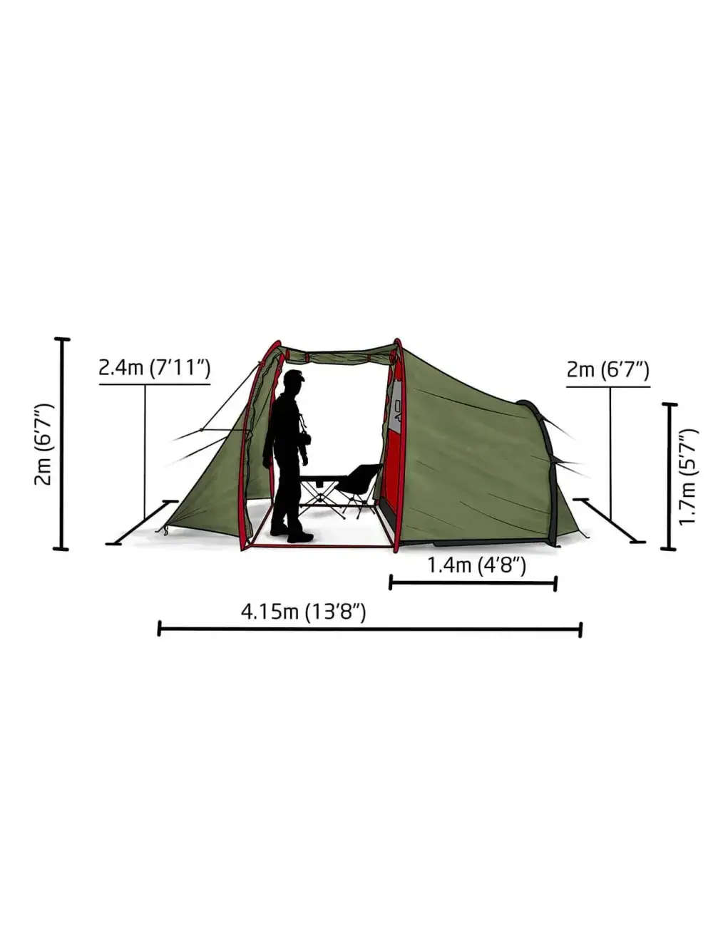 Custom Logo Motorcycle Tent Lightweight Waterproof 1-2 Person Motorcycle Camping Tent Travel Adventure Shelter