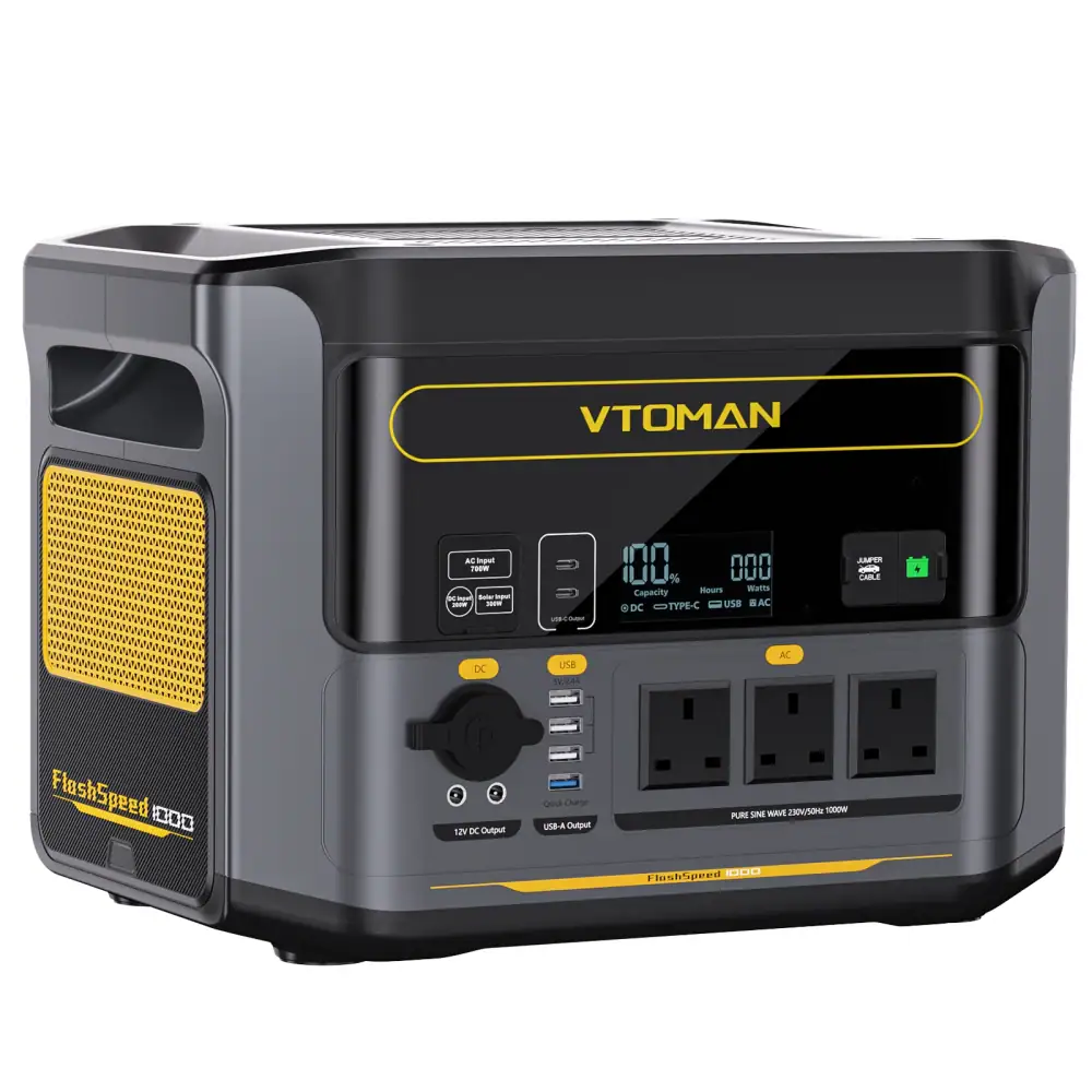 VTOMAN FlashSpeed 1000 Power Station 2000W 828Wh LiFeP04 Battery For Outdoor Camping Tent Travel