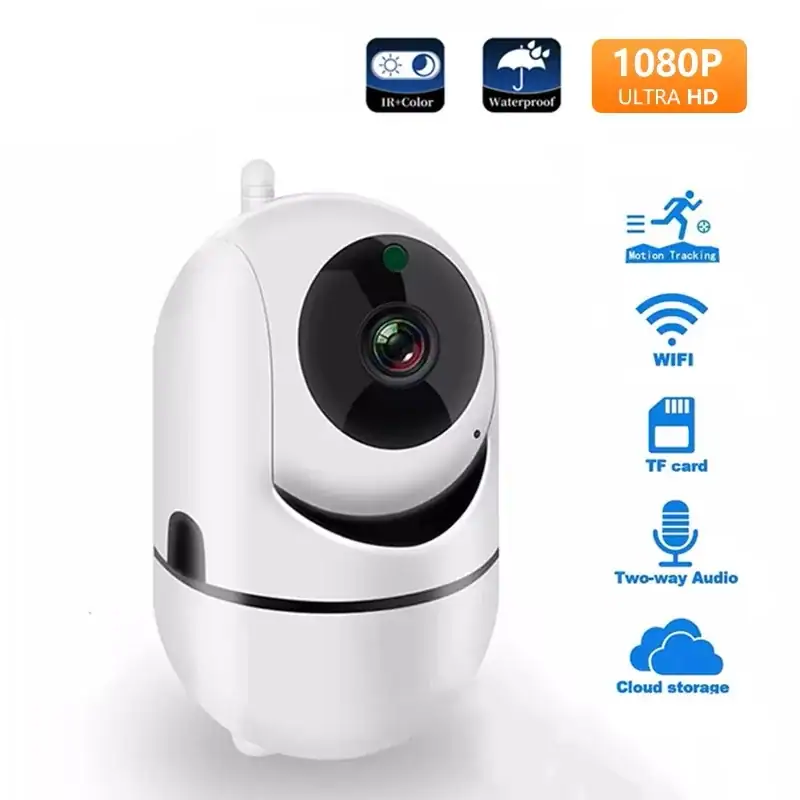 IP Camera Smart Home 1080P HD Security Camera Auto Tracking Network Wireless Surveillance Night Vision WiFi Camera
