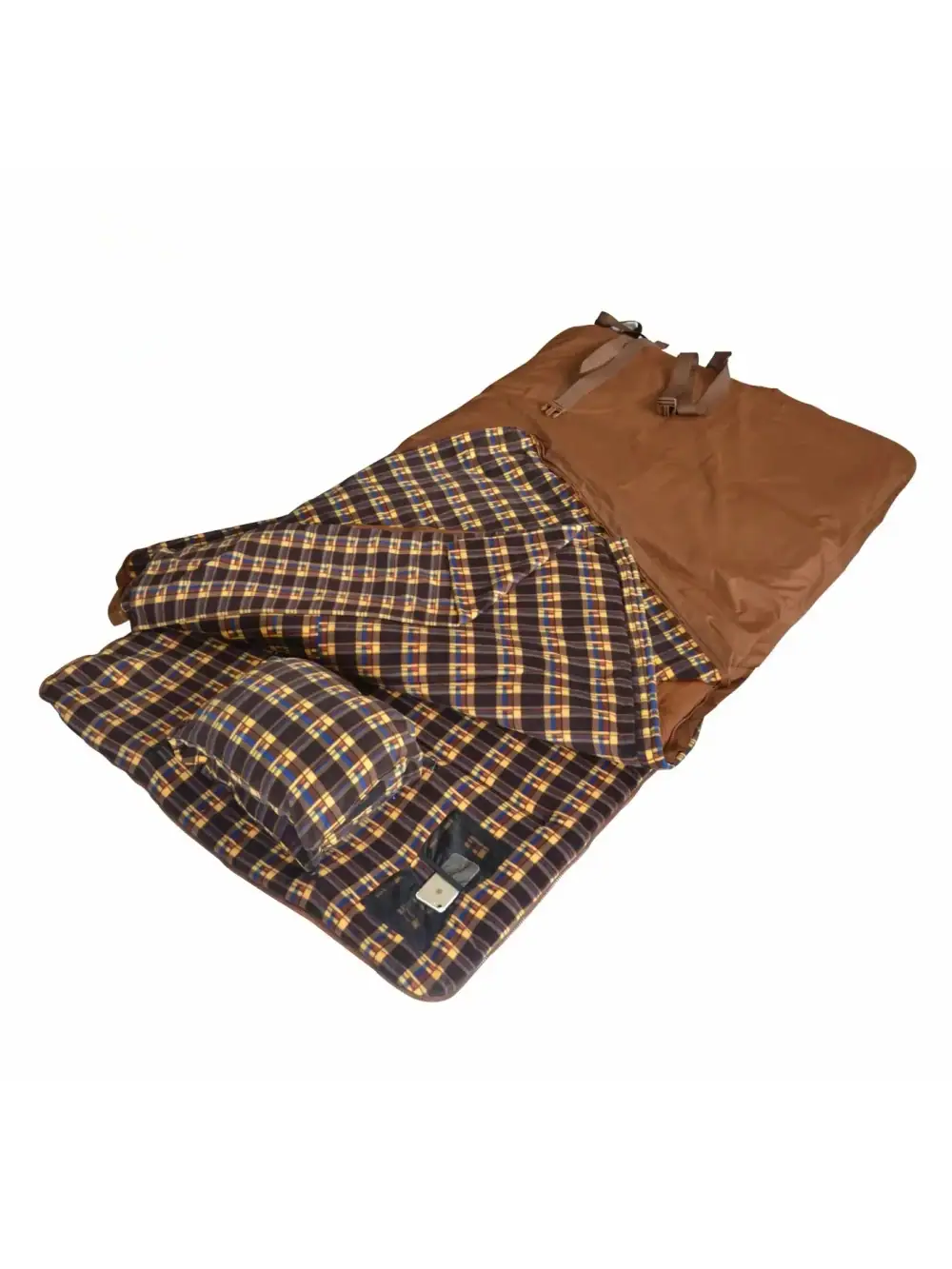 -Luxurious Waterproof Big Size 2 Layers Fleece Oxford Fishing Sleeping Bag with Sponge