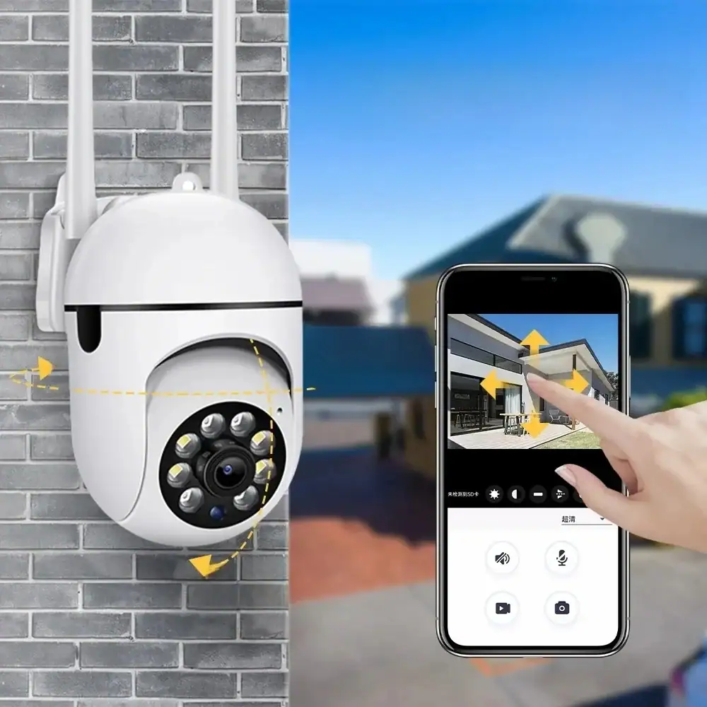 4K PTZ WiFi IP Camera Outdoor AI Human Tracking CCTV Audio Home Security Surveillance Camera