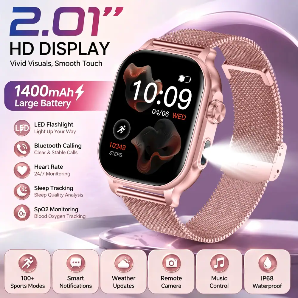 2026 Amazfit Bip 6 Smartwatch Women Sports IP68 Waterproof Built-in 24H Heart Rate Bluetooth Call Ladies Fashion Smartwatch