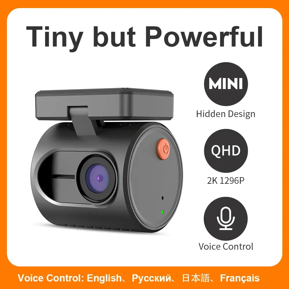 2K Dash Camera For Cars DVR KAWA Dash Cam 3 Video Recorder Emergency Voice Control Night Vision WiFi APP Monitor Dashcam