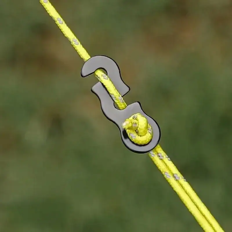 10pcs Adjustable Camping Tent Cord Rope Buckle S Type Tensioners Fastener Kit Outdoor Camping Tents Securing Accessories