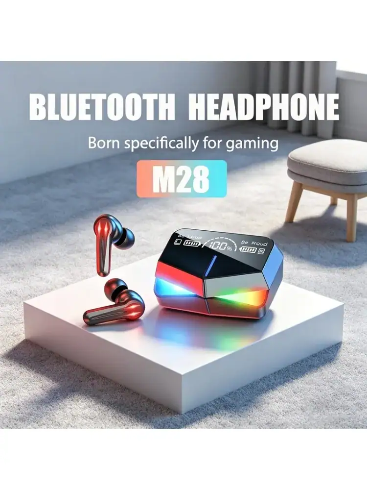 TWS Bluetooth Headphones Wireless Earphones Smart Touch Headset Waterproof Noise Canceling Headphones for All Smartphones