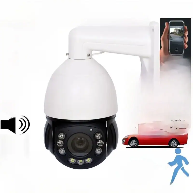 12MP 6K POE High Speed Dome PTZ IP Camera Outdoor 990X Zoom Ai Human Tracking Surveillance Camera Support Hikvision Dahua NVR