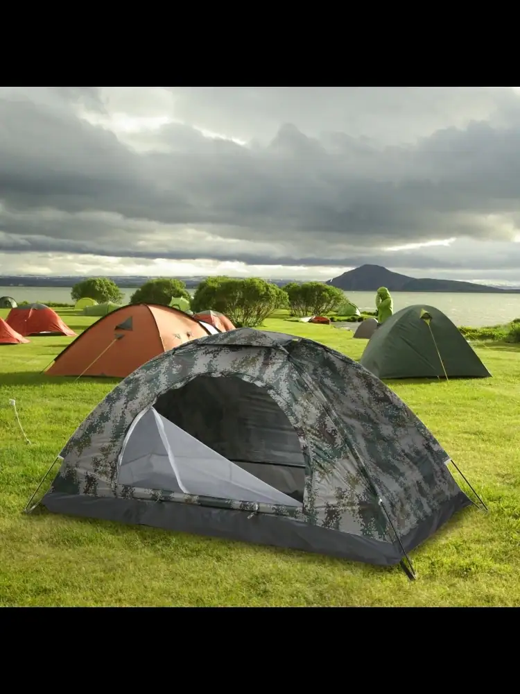 Ultralight Camping Tent Single Layer Tent Anti-UV Coating UPF 30+ for Outdoor Beach Fishing