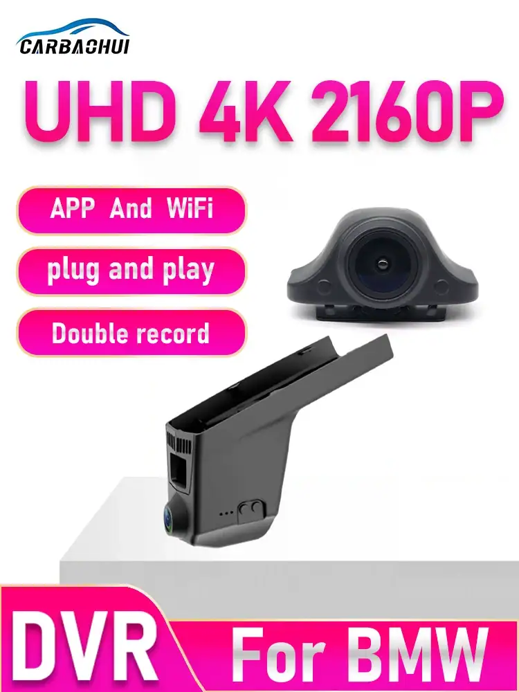 4K Dash Cam For BMW 335i x5 3 320i 320d 330d F30 F31 m4 f83 420d f36 2012-2022, Plug&Play, 2160P Night Vision WiFi DVR