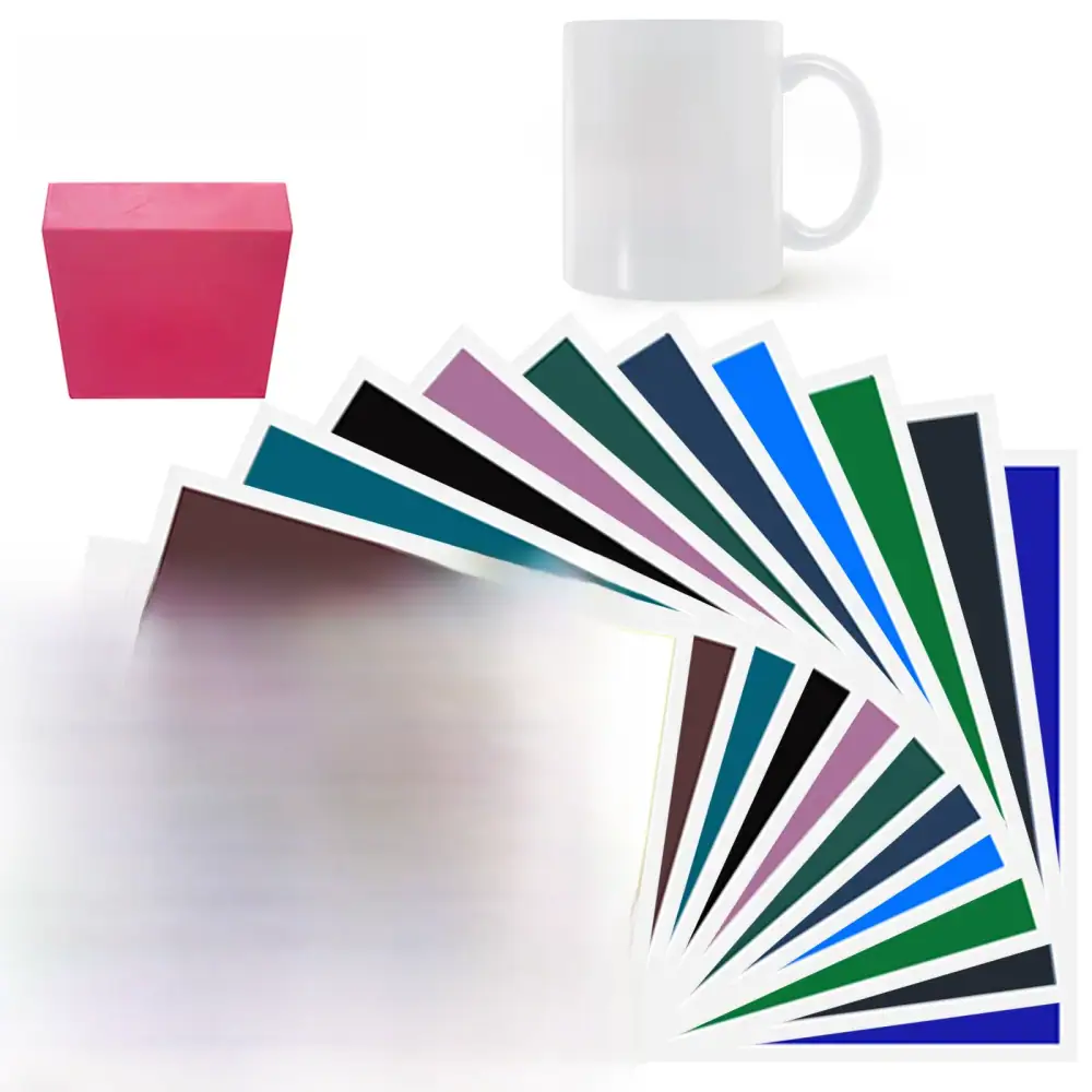 12 Colors Laser Engraver Marking Paper For CO2 Fiber UV Laser Engraving Cutting Machine Tools for Ceramics Glass Stone Tiles