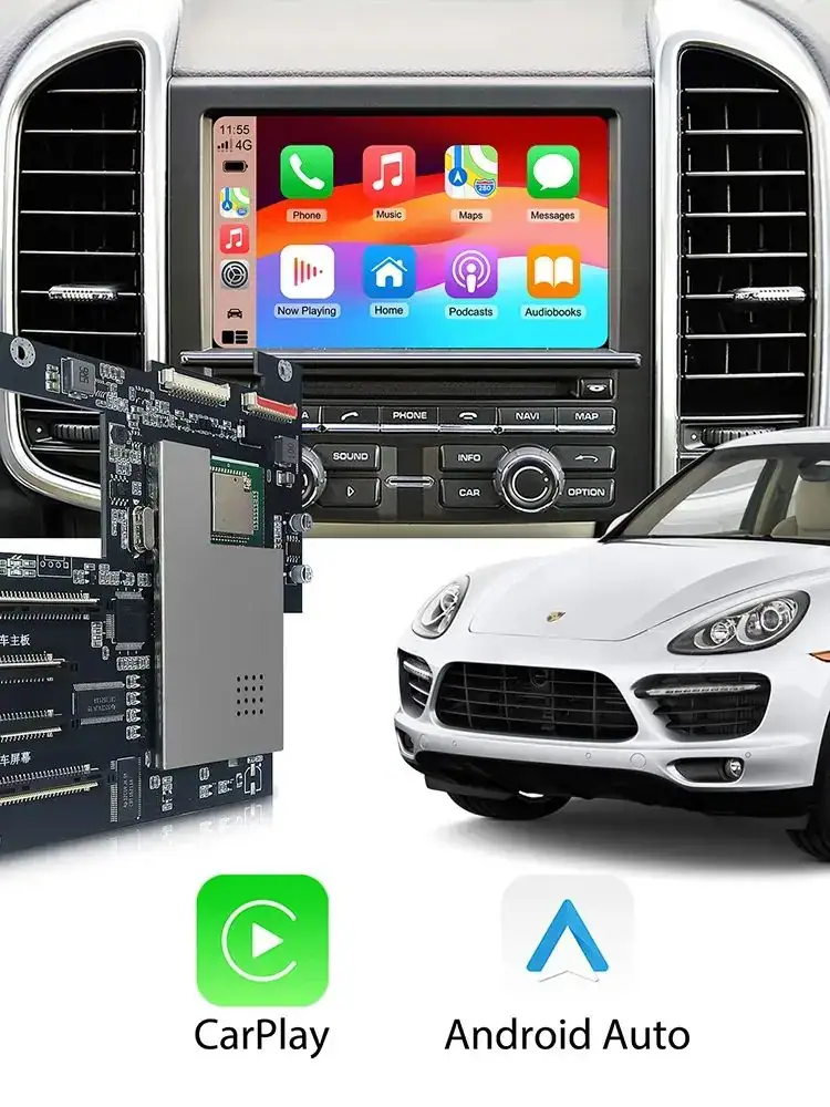 Wireless Carplay Android Auto Module For Porsche PCM3.1 Panamera Cayenne Cayman Macan Boxster 911 991 718 AirPlay Mirror Link