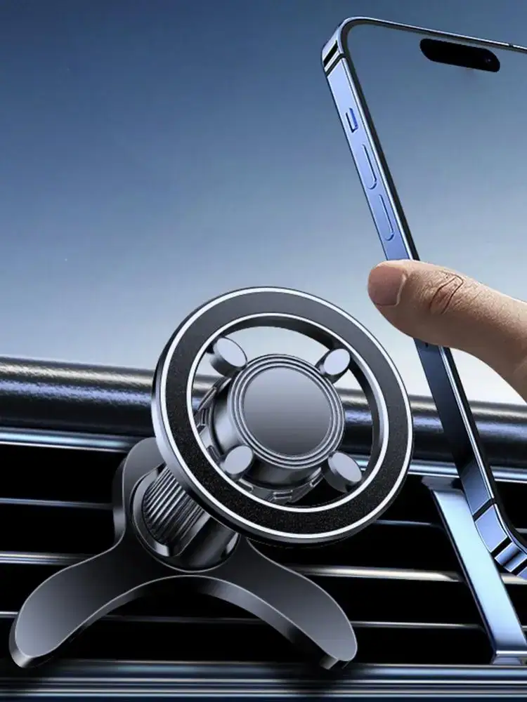 360° Rotation Car Air Vent Holders Magnetic Car Phone Holder Stand Car Mount Support GPS Mobile Bracket Easy Install