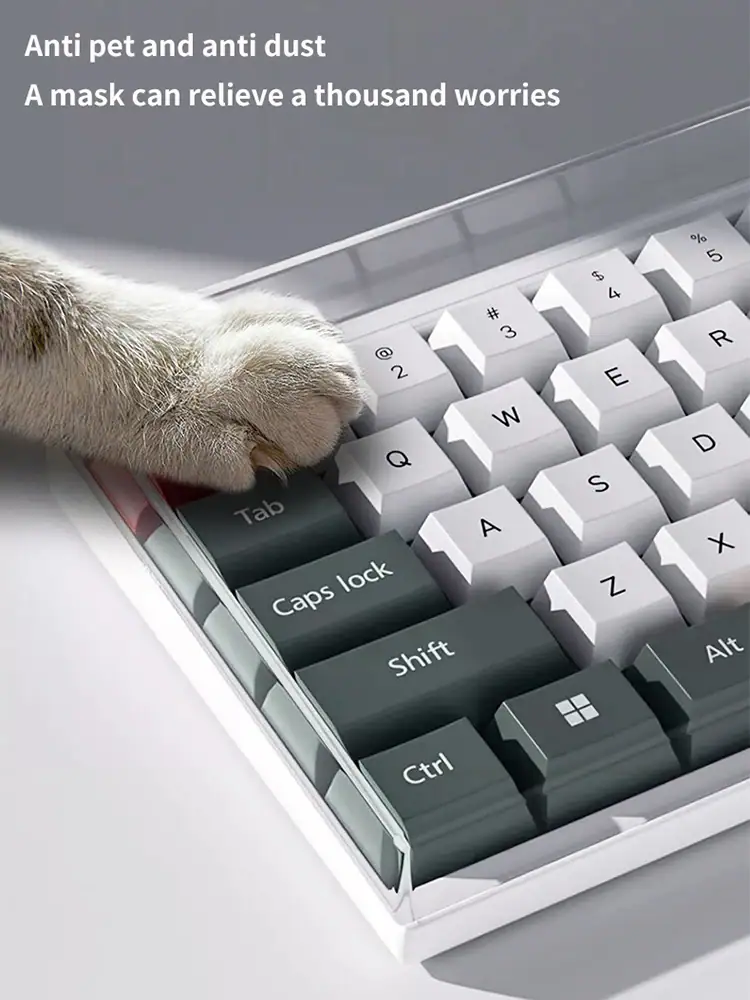 **78/108 Keys Acrylic Transparent Dust-Proof Keyboard Case Mechanical Keyboard Dust Cover For E-Sports Computer Gamer
