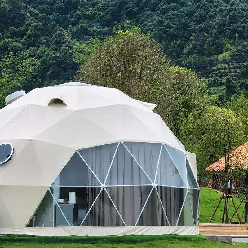 PVC Dome Tent, Waterproof Windproof Luxury Glamping Tent For Resort Hotel Outdoor Party