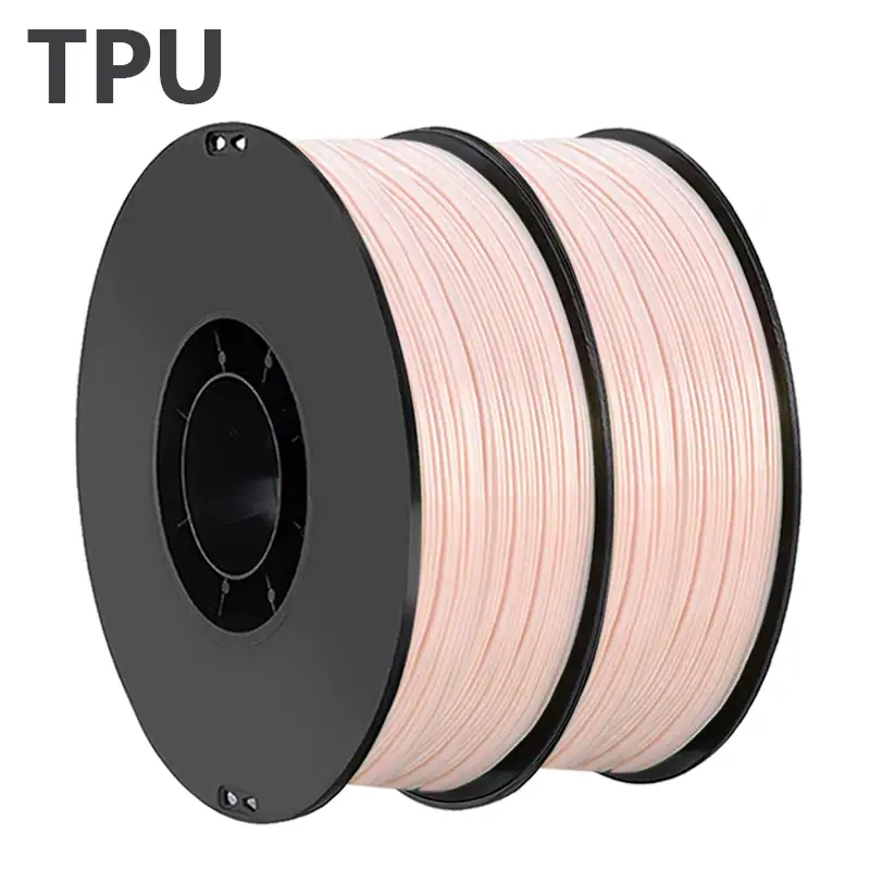 250g 500g 3D Printer Flexible Filament TPU Skin Color Elastic Flexible Rubber Material Roll Flex Vacuum Packaging 1.75mm