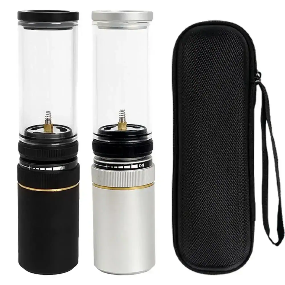 Camping Tent Gas Lamp Outdoor Gas Candlelight Windproof Adjustable Gas Candlelight Lantern for Camping Accessories