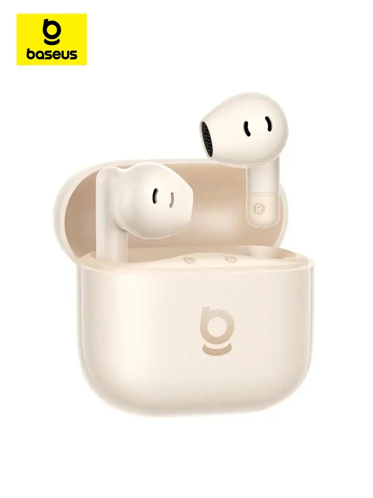 Baseus Bass BS2 Lite Earphones TWS Wireless Bluetooth 6.0 Earbuds 2 Mic Ai ENC Call Noise Reduction 40H Playtime IP55 Headphones